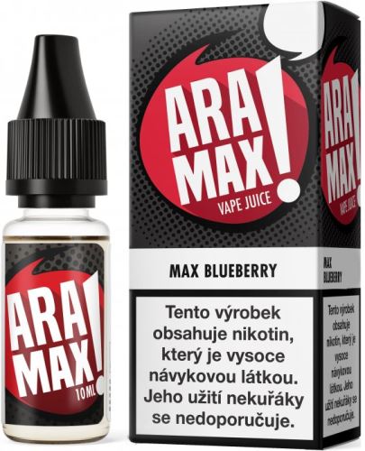Aramax Max Blueberry 10ml 18mg borůvka