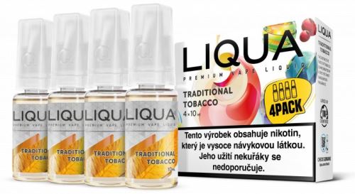 Liqua Elements Traditional Tobacco 6mg 4x10ml tradiční tabák