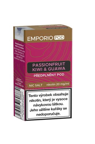 Emporio Pod Passionfruit Guava Kiwi Nic Salt 20mg 2ml Emporio Pod Passionfruit Guava Kiwi Nic Salt 20mg 2ml