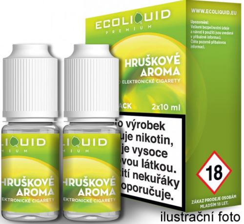 Ecoliquid Hruška 0mg 2x10ml