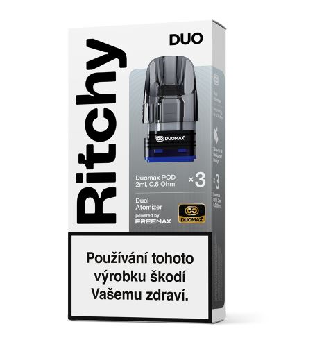 Ritchy Duo Pod cartridge Duomax 0,6 Ohm 3ks Ritchy Duo Pod cartridge Duomax 0,6 Ohm 3ks