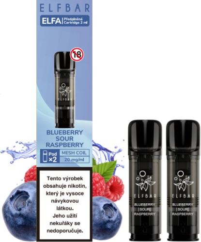 Elf Bar ELFA pods 2pack Blueberry Sour Raspberry 20mg