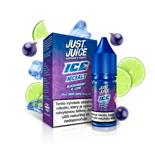 Just Juice SALT Ice Blackcurrant Lime 10ml 20mg