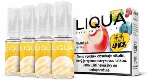 Liqua Elements Vanilla 6mg 4x10ml vanilka