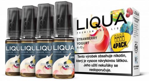 Liqua Mix Strawberry Yogurt 6mg 4x10ml jahodový jogurt