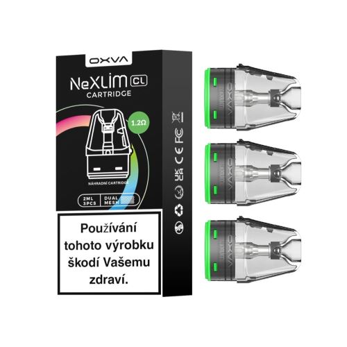 Oxva NeXlim cartridge 1,2Ohm 2ml 3ks Oxva NeXlim cartridge 1,2Ohm 2ml 3ks
