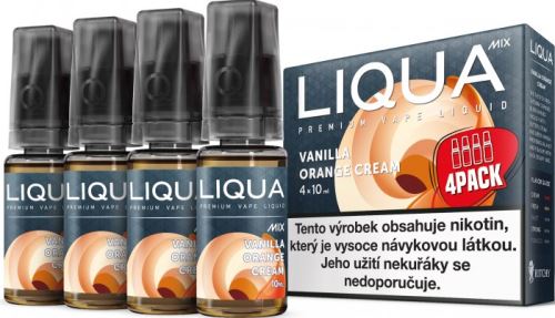 Liqua Mix Vanilla Orange Cream 3mg 4x10ml pomerančový krém