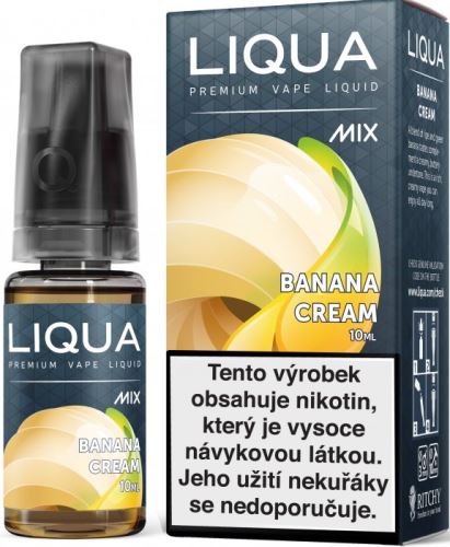 Liqua Mix Banana Cream 3mg 10ml banánový krém DOPRODÁNO
