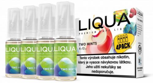 Liqua Elements Two Mints 3mg 4x10ml máta s mentolem