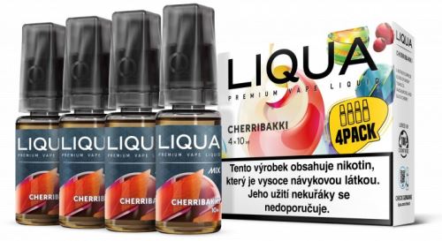 Liqua Mix Cherribakki 3mg 4x10ml třešňový tabák DOPRODÁNO