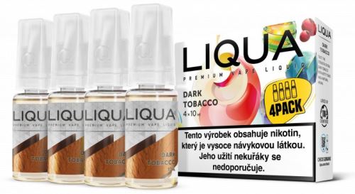 Liqua Elements Dark Tobacco 6mg 4x10ml tmavý tabák