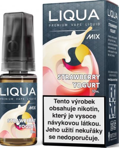 Liqua Mix Strawberry Yogurt 3mg 10ml jahodový jogurt
