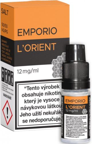 Emporio L'ORIENT SALT liquid příchuť orientální tabák s jablky, skořicí a kardamomem 12mg