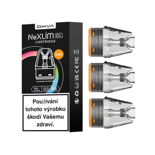 Oxva NeXlim cartridge 0,8Ohm 2ml 3ks Oxva NeXlim cartridge 0,8Ohm 2ml 3ks