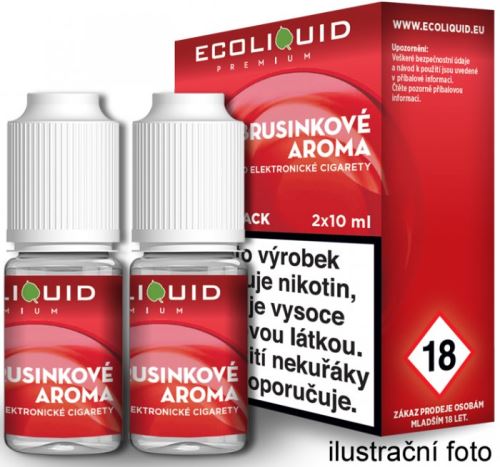 Ecoliquid Brusinka 0mg 2x10ml