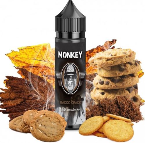 Monkey Bacco Crack příchuť tabák se sušenkou 12ml