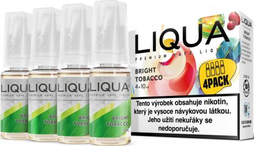 Liqua Elements Bright Tobacco 12mg 4x10ml čistý tabák