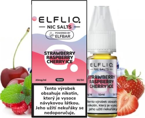 ELFLIQ Nic SALT Strawberry Raspberry Cherry Ice 10ml 20mg