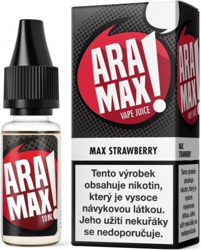 Aramax Max Strawberry 10ml 12mg jahoda