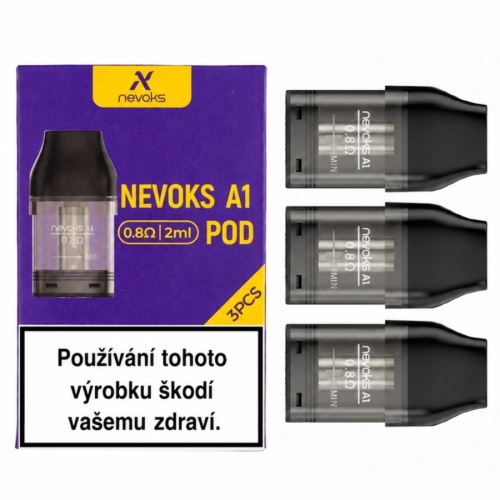 Nevoks A1 Pod 0,8Ohm 2ml 3ks Nevoks A1 Pod 0,8Ohm 2ml 3ks