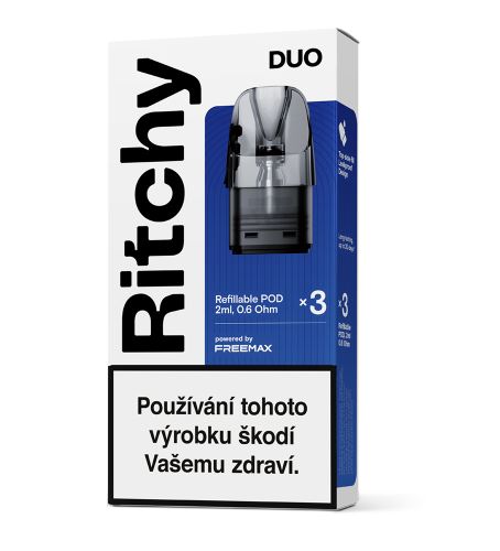 Ritchy Duo Pod cartridge 0,6 Ohm 3ks Ritchy Duo Pod cartridge 0,6 Ohm 3ks