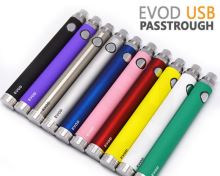 Baterie eVod 1100mAh V2 micro USB Passtrough červená