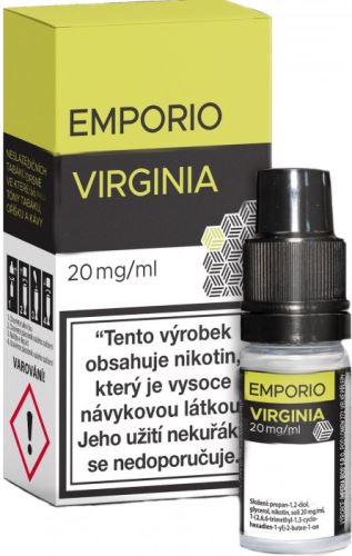 Emporio VIRGINIA SALT liquid příchuť jemného tabáku s ovocnými tóny 20mg 10ml
