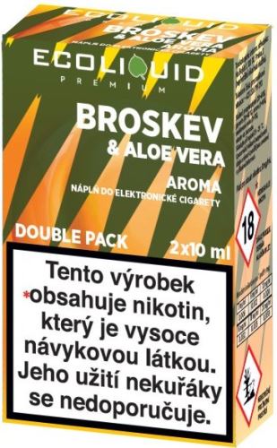 Ecoliquid Broskev & Aloe Vera 3mg 2x10ml