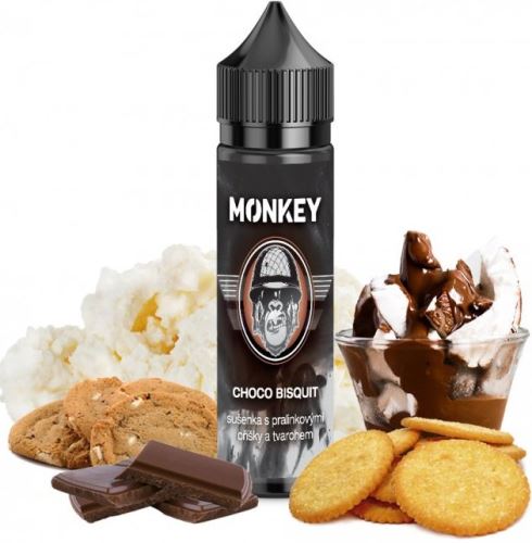 Monkey Choco Bisquit příchuť Pralinková sušenka s tvarohem 8ml